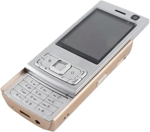 Yohisi Unlocked Large Slider Phone with Large Keypad, 2-Inch Screen, 1000mAh Battery, MP3/MP4 Player, and FM Radio – Gold