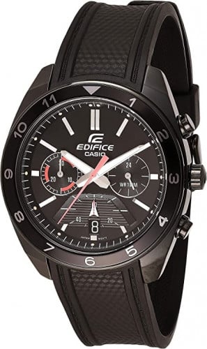 ساعة اديفيس بعرض انالوج ومينا اسود للرجال من كاسيو...