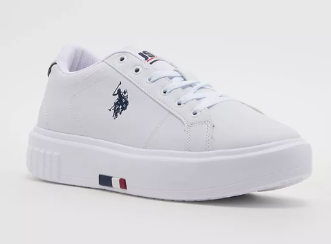 أحذية رياضية نسائية بأربطة منخفضة الكاحل من بولو ا...