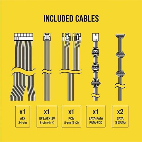 موزع الطاقة(Power Supply) من CORSAIR طراز CV650 ,...