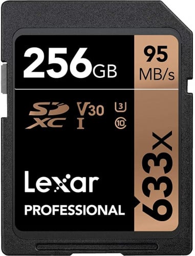 ليكسار 256 جيجابايت بروفيشنال 633x SDXC UHS-I بطاق...