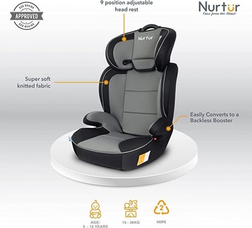 مقعد سيارة للاطفال من نورتور من سنة وحتى 3 سنوات،...