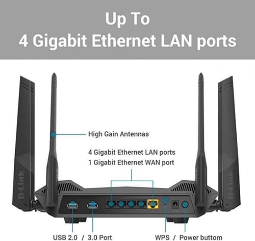 راوتر واي فاي 6، راوتر لاسلكي AX 5400 واي فاي 6، ر...