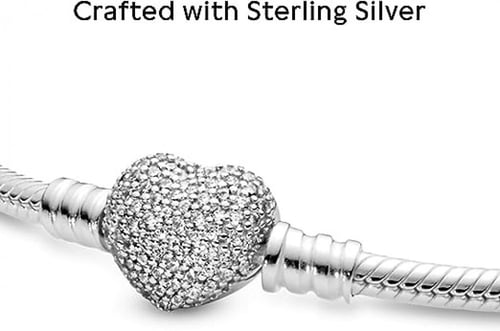 سوار براق بسلسلة بتصميم ثعبان من الفضة الستيرلينج...