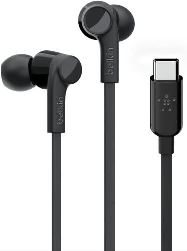 Belkin RockStar USB-C Headphones (Sizes S, M, and L) G3H0002btBLK – Black