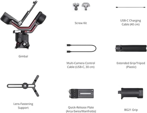 مثبت جيمبال ثلاثي المحاور DJI RS 3 للكاميرات الرقم...