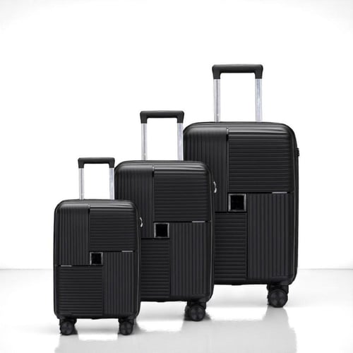 مجموعة حقائب سفر بعجلات أنيقة من البولي بروبيلين ل...