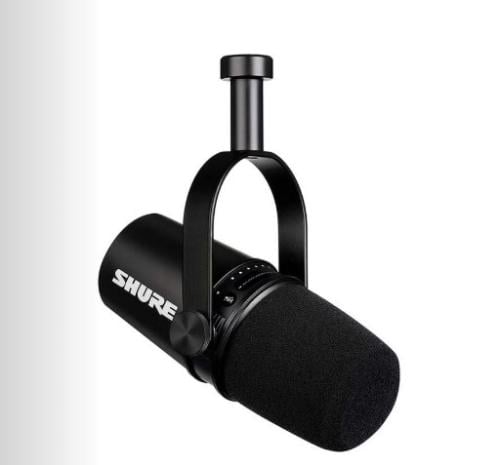 ميكروفون/ مايك بودكاست MV7+ من شور مع حامل، صوت مح...
