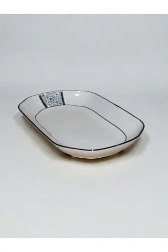 صحن تقديم سيراميك أنيق مقاس 33طول 19Xعرض سم