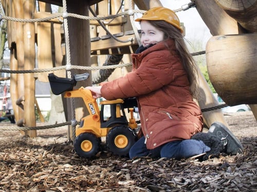 لعبة سيارة جرف الاتربة – اسود اصفر