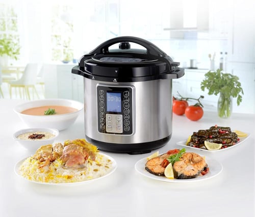 قدر الضغط الكهربائي الاحترافي ALSAIF 8L 1200W مع س...