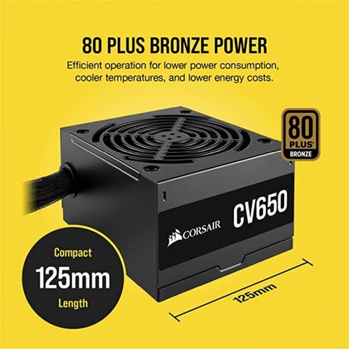 موزع الطاقة(Power Supply) من CORSAIR طراز CV650 ,...