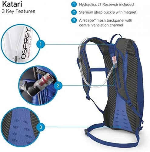 حقيبة ظهر Osprey Katari 7 للرجال