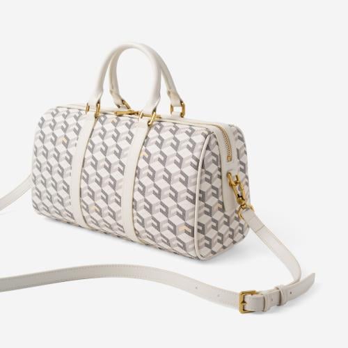 حقيبة إنزو دافل وسط - أبيض | Christy Ng Enzo Medium Duffle - White