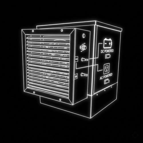 مكيف صحراوي ربع حصان صاج مجلفن هجين يعمل على الطاق...