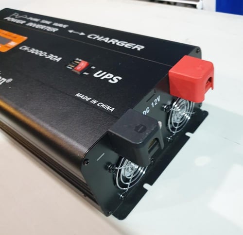 محول 3000w موجة نقية جدا صاين ويف 12v مع شاحن بطار...