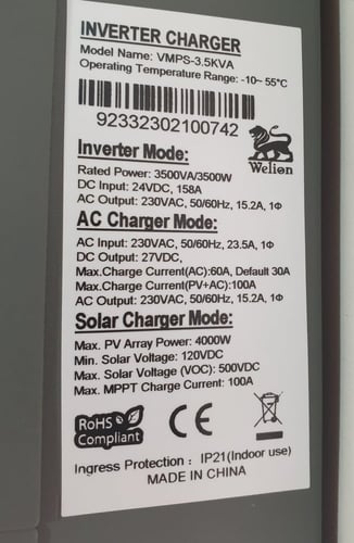 محول ولين 3500 يعمل على الواح مباشرة