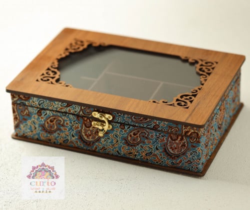 صندوق من الخشب المضغوط MDF ، مقسم ، لركن الكوفي وا...