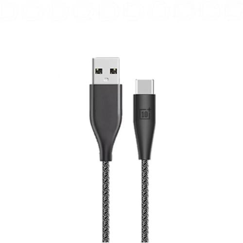 كيبل شحن type-c تايب سي USB قماش 1متر من تن بلس اس...