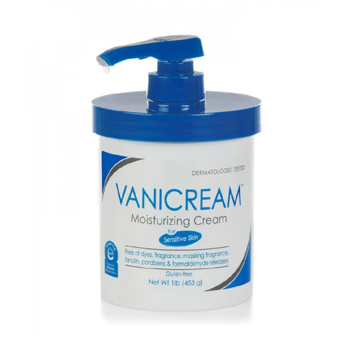 كريم مرطب للبشرة الحساسة خال من العطور بمضخة من فا...