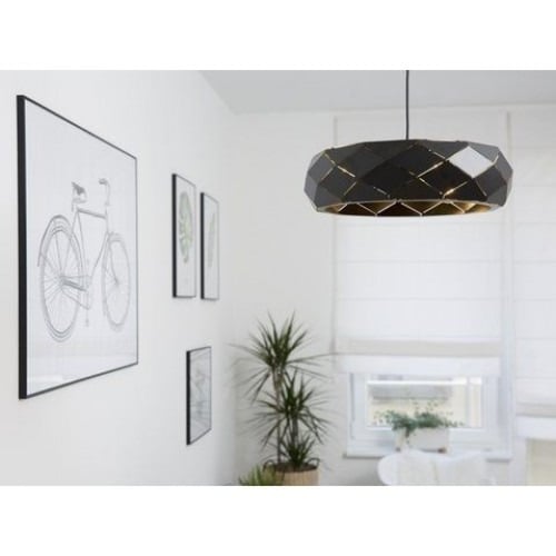 إضاءة معلقة نقطية أسود