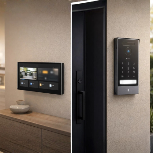 انتركم ذكي شاشة لمس وفتح بكف اليد وبصمة الوجه - 8...