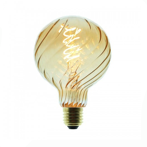 لمبه حلزونيه زجاج مموج