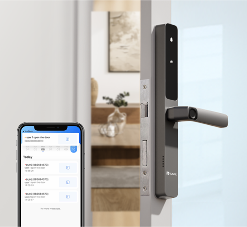 قفل أبواب ألمنيوم ذكي بتصميم نحيف بحماية تناسب الأ...