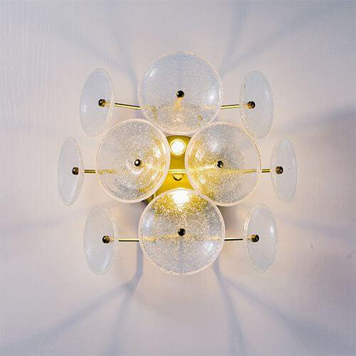 جداري مودرن زجاج ذهبي