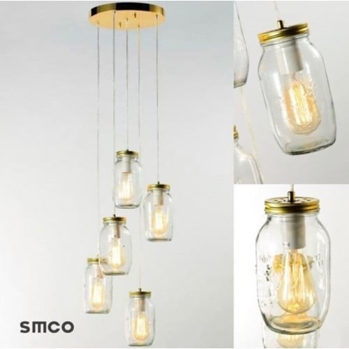 إضاءة معلقة علب زجاجية