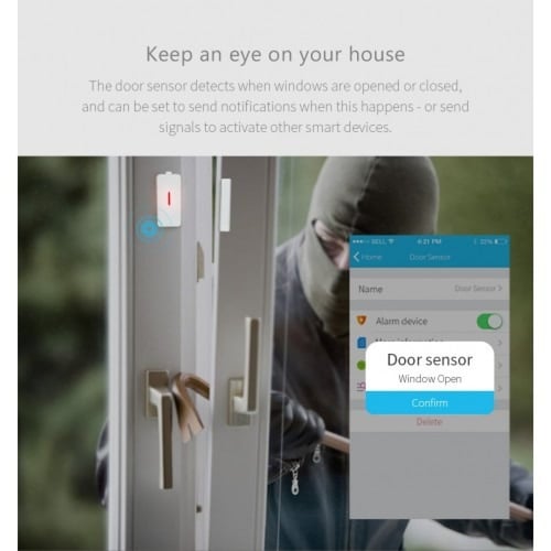 نظام إنذار متكامل ذكي مع حساسات أبواب وحركة