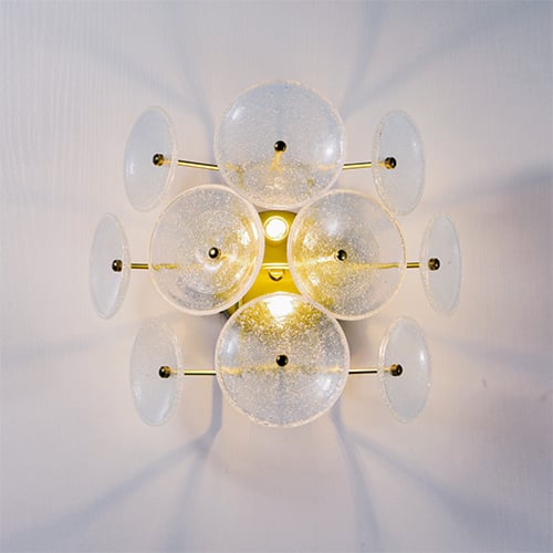 جداري مودرن زجاج ذهبي