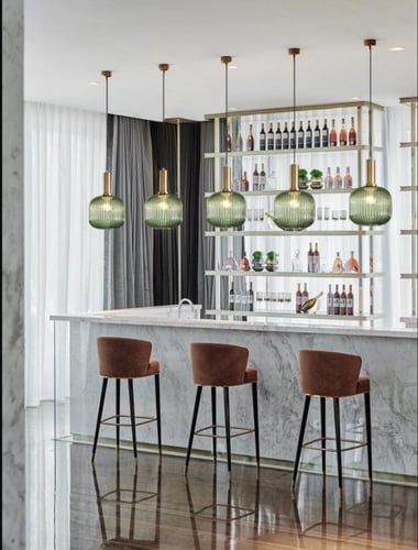 إضاءة معلقة نيو كلاسيك أخضر