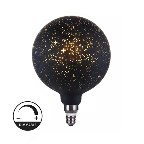 لمبة ديكوريه اسود نجمي ديمر G125 حجم كبير