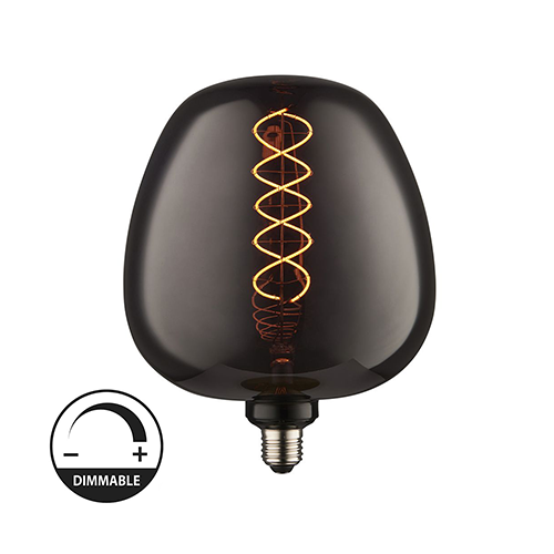 لمبة ديكوريه حلزونية ديمر اصفر G190 حجم كبير