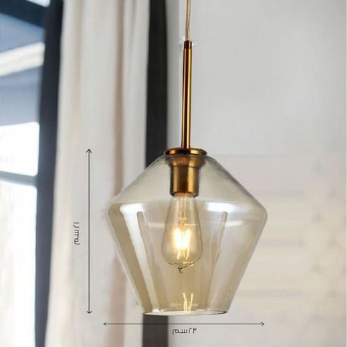 معلقة دائري بقالب زجاج