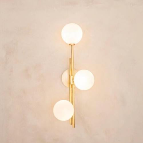 اضاءة جدارية ذهبي مودرن