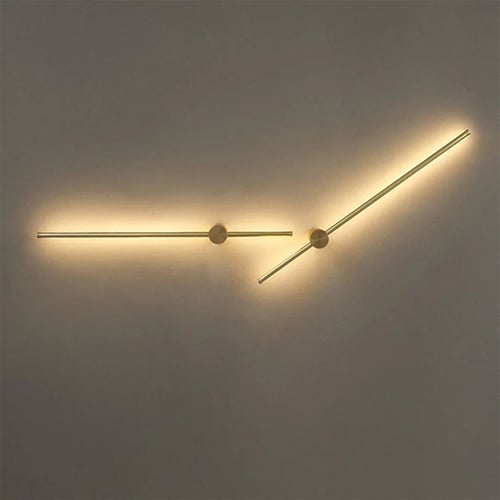 اضاءة جدارية الفا لاين ذهبي