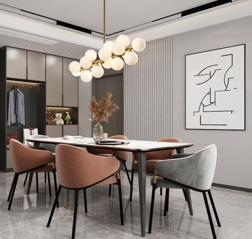 إضاءة ثريا مودرن ذهبي