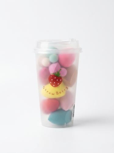 Strawberry Makeup Sponge Cup – 8 PCS