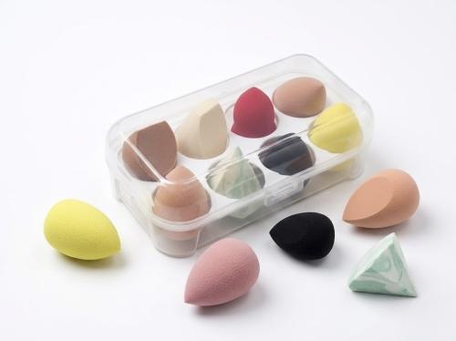 8PCS Mixed Makeup Sponge Set with Storage Box