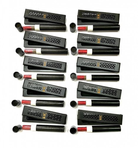 عدد 10 مجموعات مباخر ذكيه مقاس صغير لون اسود مع اع...