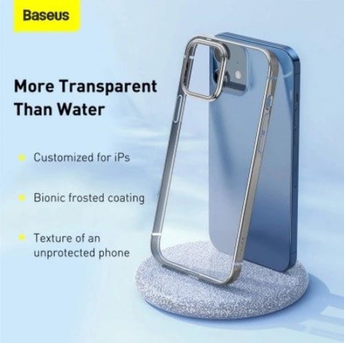 كفر ايفون 12 شفاف من بيسوس Baseus case for iPhone