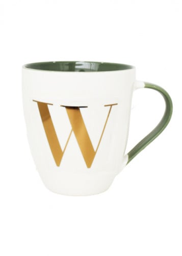 كوب سيراميك بحرف (W) - 510 مل
