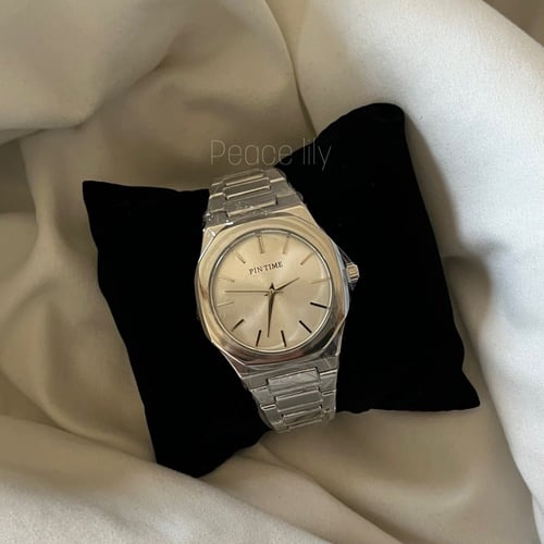 ساعة فاخرة رجالي فضي