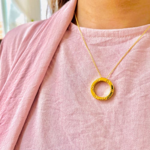 سلسال ستيل دائرة تصميم عصري