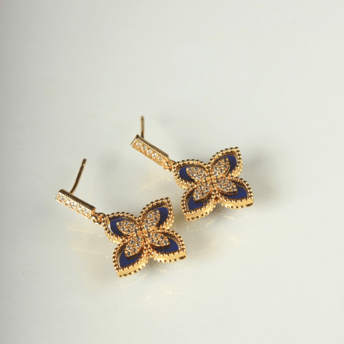 حلق زركون فخم متعددة الألوان