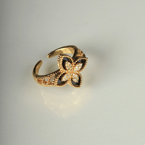 خاتم زركون فخم متعددة الألوان