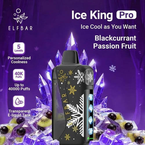 سحبة الف بار ايس كينج برو 40الف Elf Bar Ice King P...