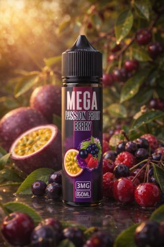 ميقا باشن فروت توت 120 مل - Mega Passion Fruit Ber...